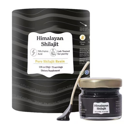 Organic Shilajit Resin 30g Himalayan Pure Soft Extract Fulvic Acid Rich