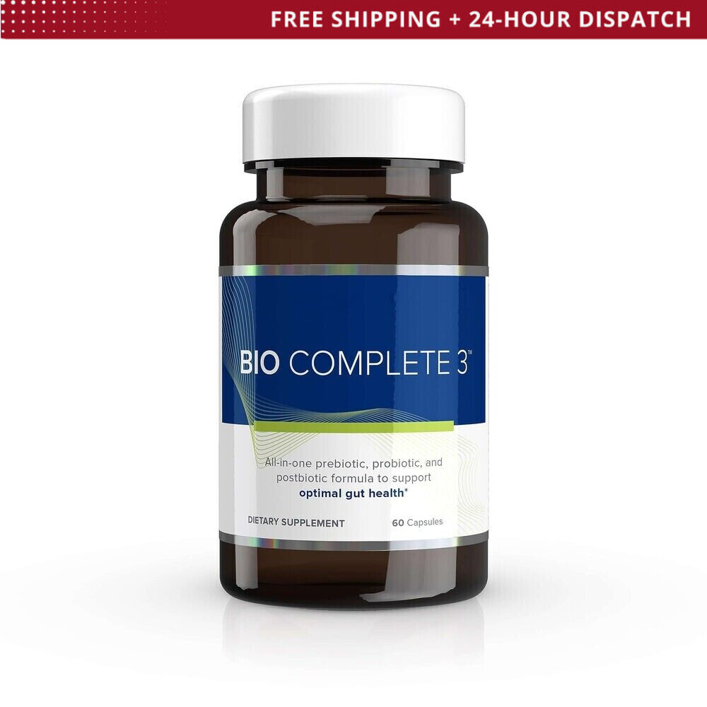 BIO COMPLETE 3 Capsules 60 Count NEW PreBiotic ProBiotic & PostBiotic