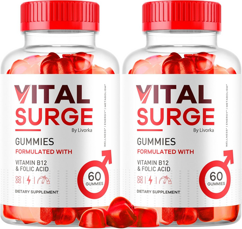 (2 Pack) Vital Surge MAX Gummies – Daily Health & Performance Support