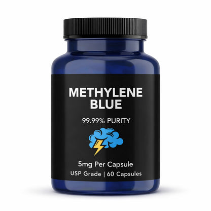 Methylene Blue Capsules 5mg - USP Grade, 99.99% Purity, 60 Capsules