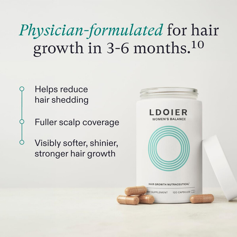 Women's Balance Hair Growth Supplements, Ages 45 and Up, Clinically Proven