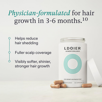 Women's Balance Hair Growth Supplements, Ages 45 and Up, Clinically Proven