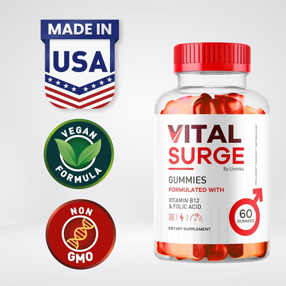 (2 Pack) Vital Surge MAX Gummies – Daily Health & Performance Support