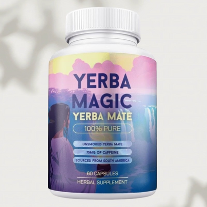 Yerba Mate Capsules – Clean Energy & Gut Support – Natural Caffeine – 60 Count