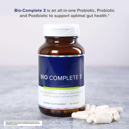 BIO COMPLETE 3 Capsules 60 Count NEW PreBiotic ProBiotic & PostBiotic
