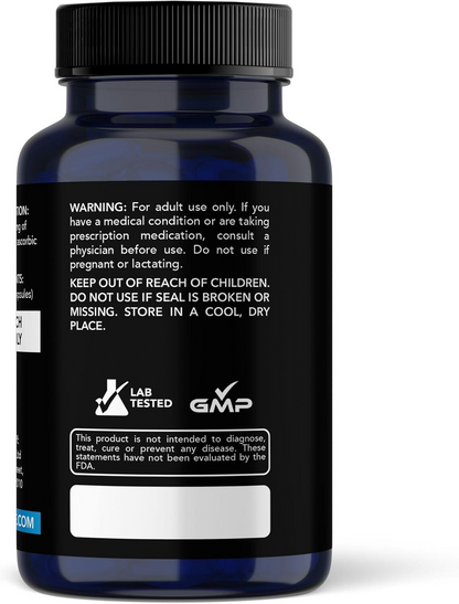 Methylene Blue Capsules 5mg - USP Grade, 99.99% Purity, 60 Capsules