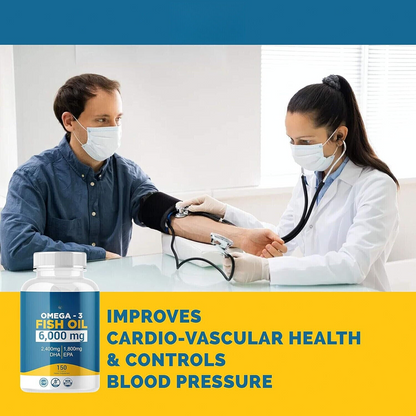 Omega-3 Fish Oil 6000mg with EPA & DHA – 3 Bottles – Natural Wellness