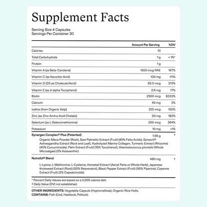 Women's Balance Hair Growth Supplements, Ages 45 and Up, Clinically Proven